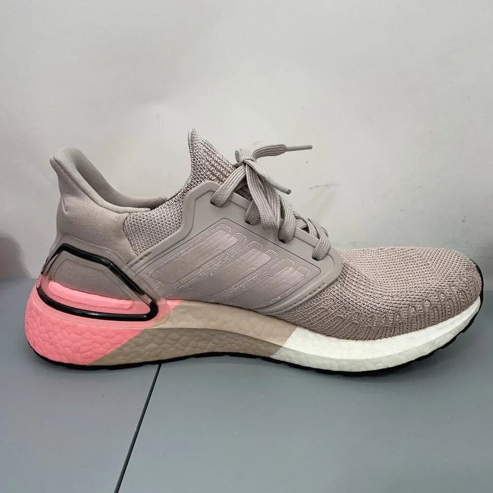 Adidas UltraBoost 20 Sneakers Shoes Running Training Athletic Mauve Pink Women 8 - Picture 10 of 13